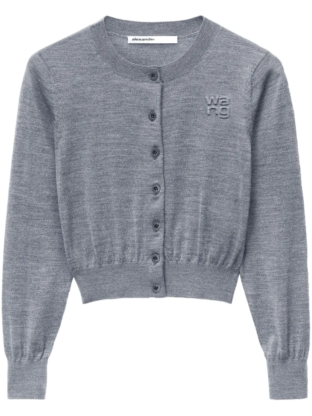 Alexander Wang long-embossed cardigan | Grey | Image 1