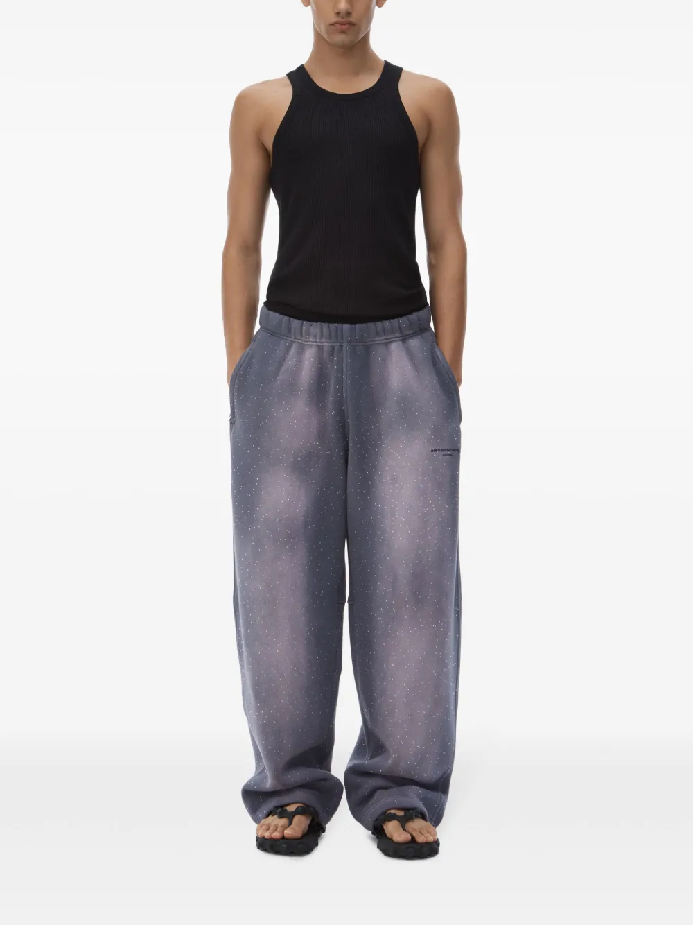 Alexander Wang space-print track pants - Paars