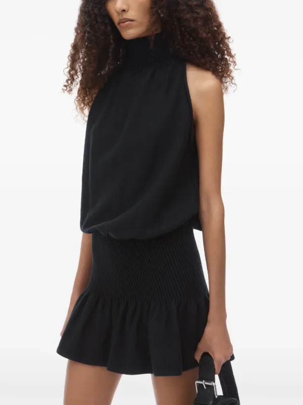 Alexander Wangアレキサンダーワン ホルターネック ロングドレス Alexander Wang ホルターネック ドレス | ブラック | FARFETCH JP