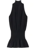 Alexander Wang ruched halterneck dress - Black