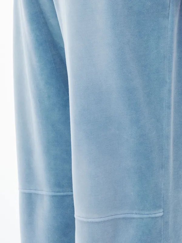 Alexander Wang Velvet Track Pants | Blue | FARFETCH