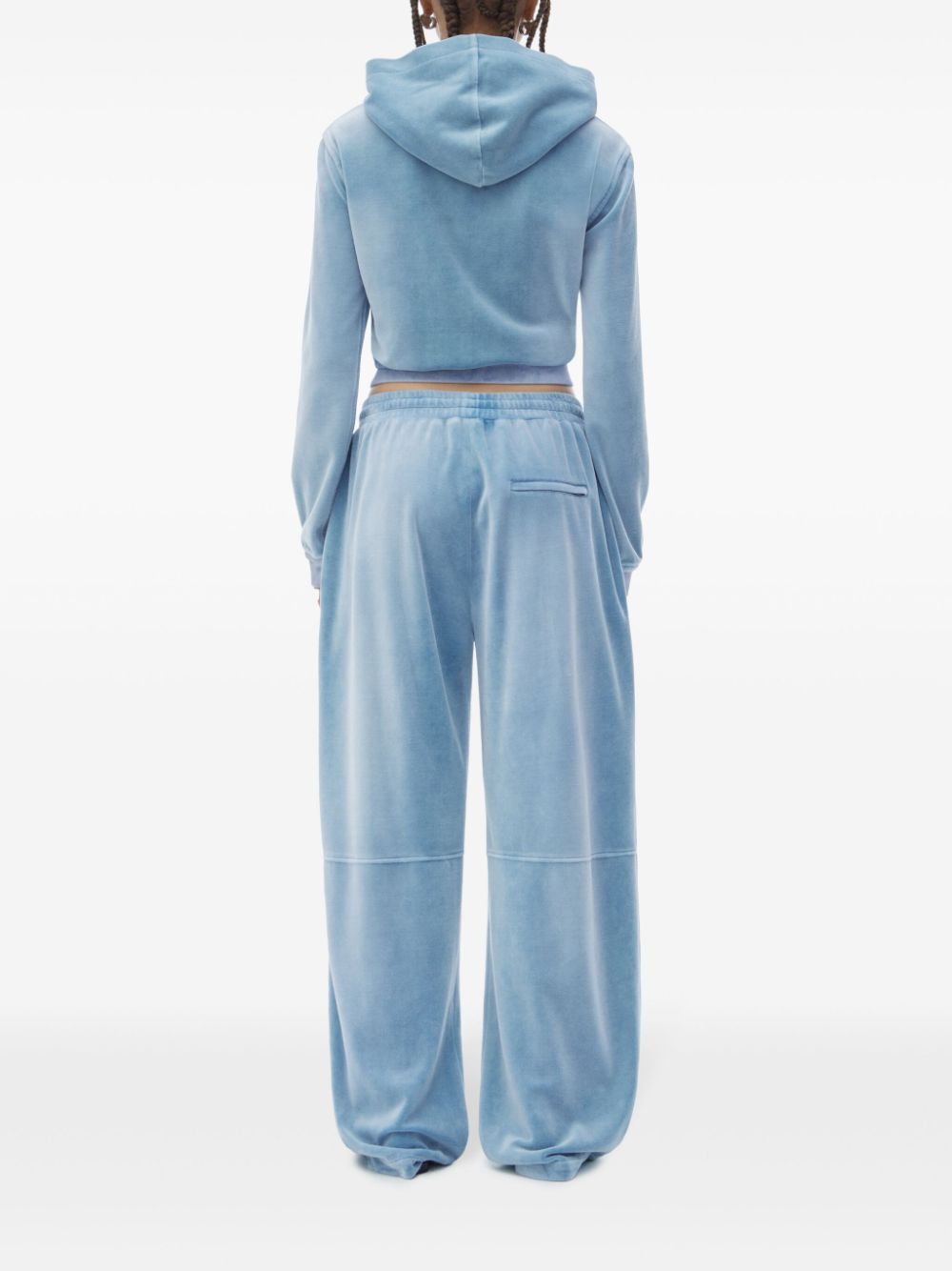 Alexander Wang velvet track pants Blauw