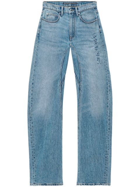 Alexander Wang logo-embossed jeans Women