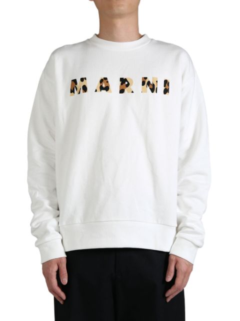 Marni logo-print sweatshirt Men