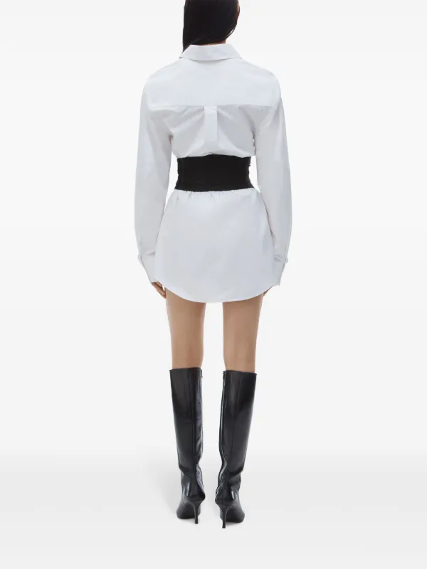 新作☆【alexanderwang】ディコンストラクト ミニドレス Alexander Wang デコンストラクテッド ミニドレス | ホワイト