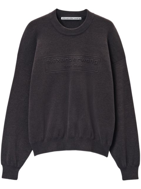 Alexander Wang logo-embossed sweater Women