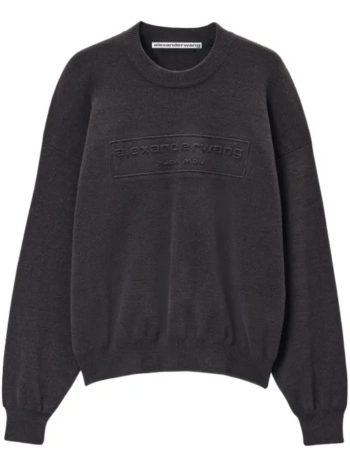 Pull à logo embossé - Alexander Wang - Modalova