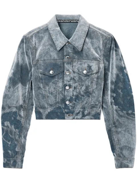 Alexander Wang cloud-print trucker jacket
