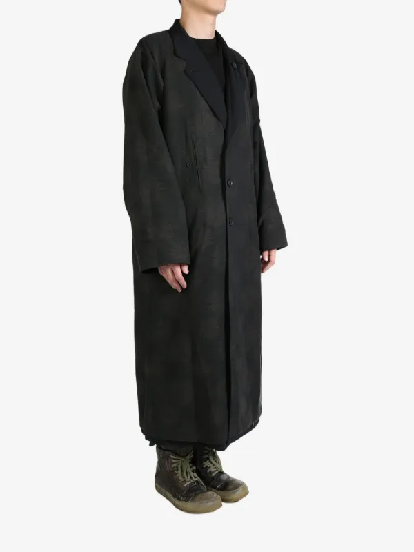 Yohji Yamamoto raglan-sleeve Coat | Black | FARFETCH PL