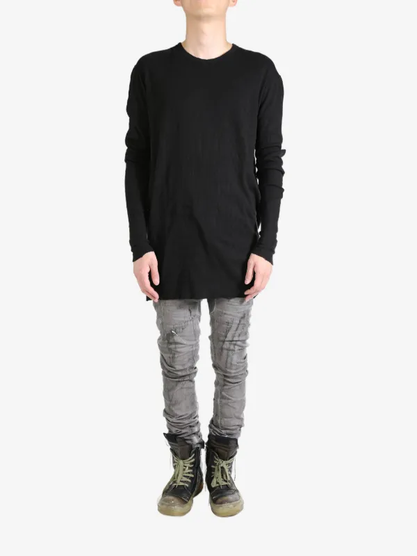Boris Bidjan Saberi Cotton T-shirt | ブラック | FARFETCH JP