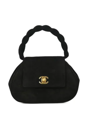 CHANEL Pre-Owned 1997 CC turn-lock Twisted Handbag | Black | FARFETCH