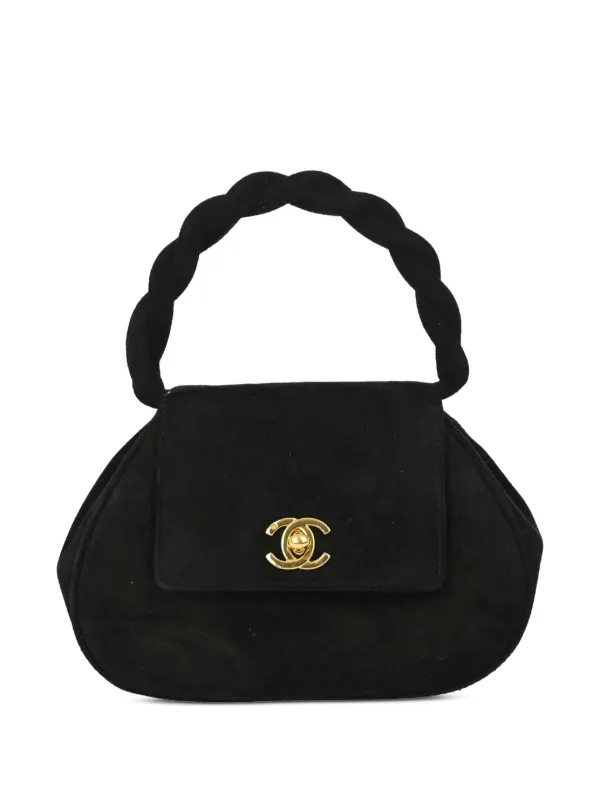 CHANEL Pre-Owned 1997 CC turn-lock Handbag | Black | FARFETCH