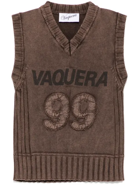 Vaquera rib knit vest