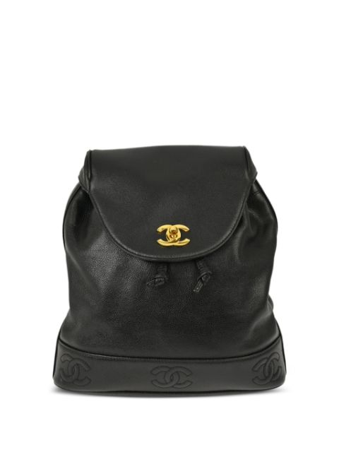 Affordable HOT SALE CHANEL 1995 Triple CC backpack Women