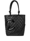 CHANEL Pre-Owned 2008 Cambon Line tote bag - Black