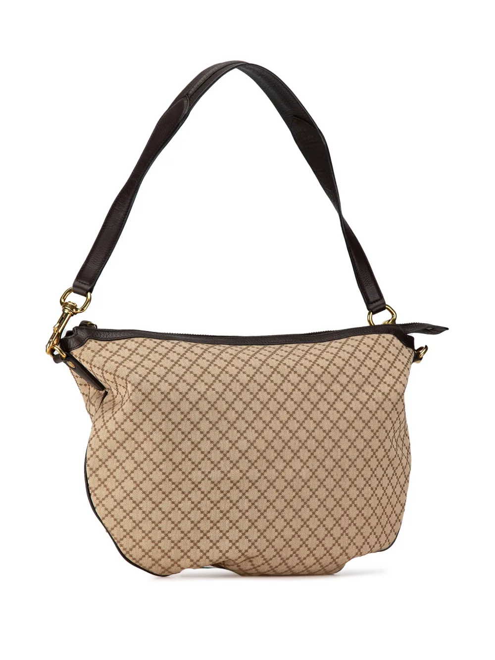 2000 2015 Diamante Canvas hobo bag