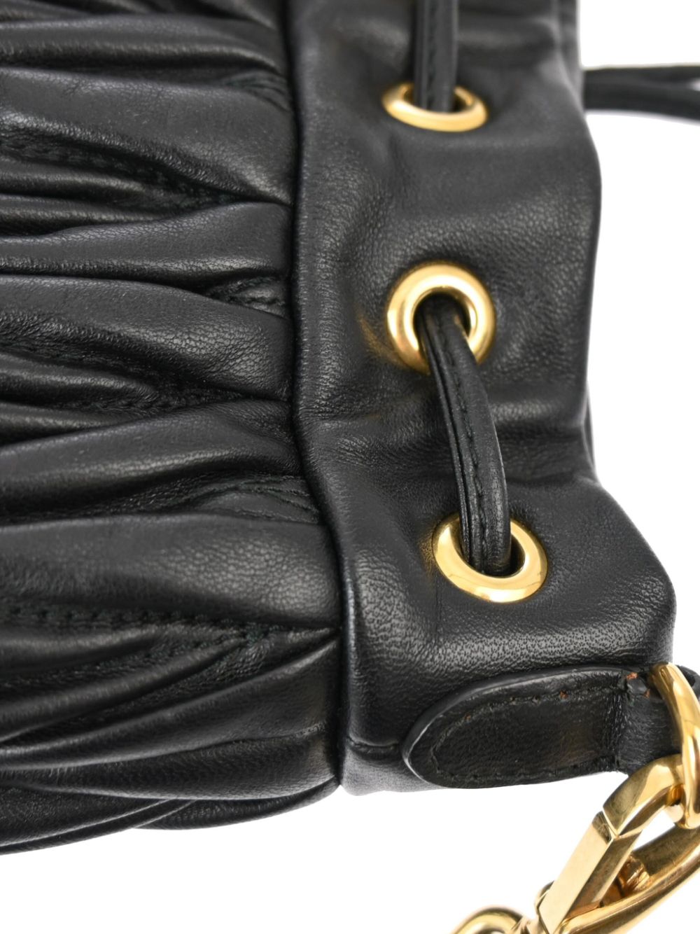 Miu Miu Pre-Owned 2010s matelassé bucket bag WOMEN