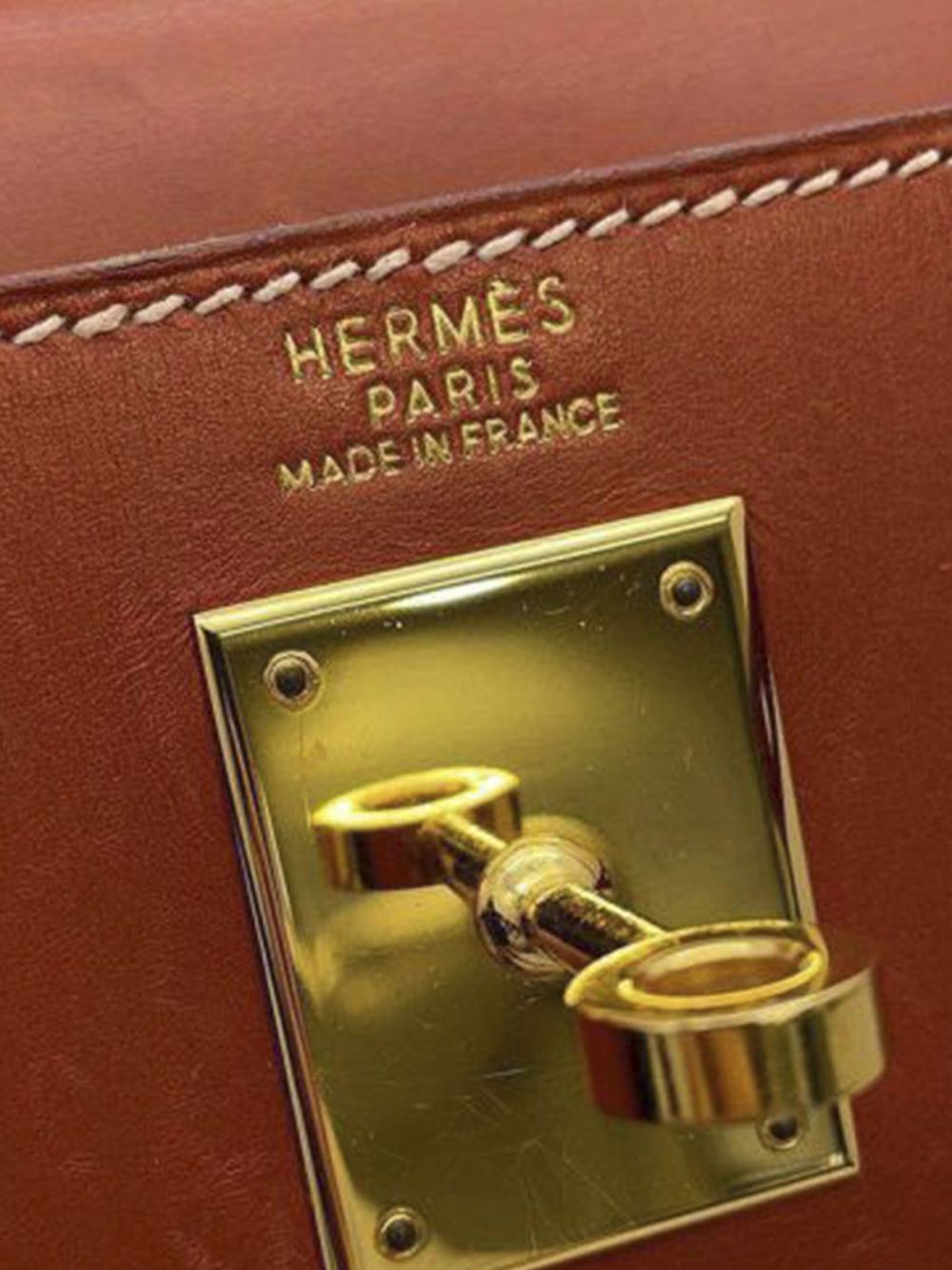 Hermes 1999 Box Calf Kelly Sellier 32 satchel Women