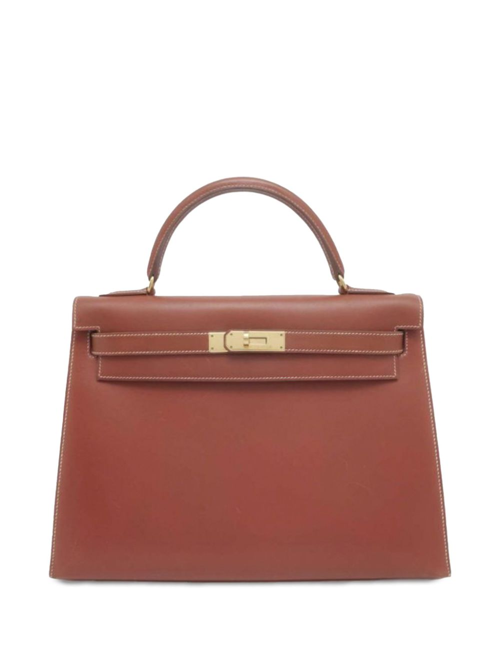 Hermes 1999 Box Calf Kelly Sellier 32 satchel Women