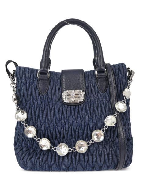 Miu Miu Pre-Owned 2010s matelassé bucket bag WOMEN