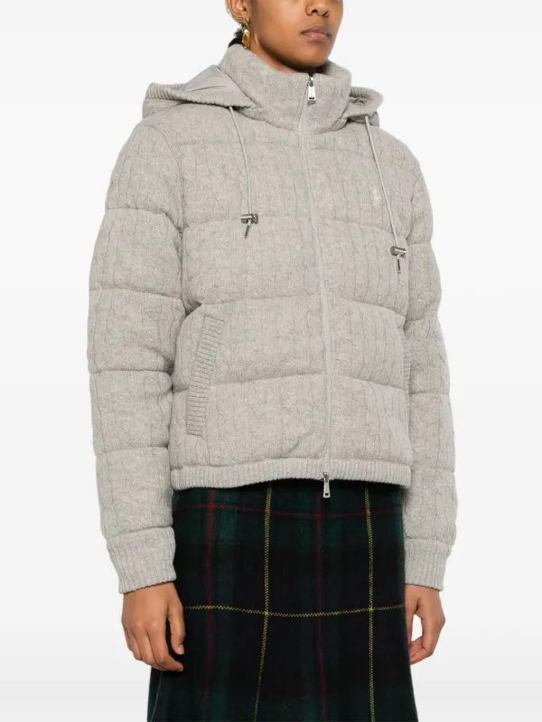 Polo Ralph Lauren ケーブルニット ダウンジャケット