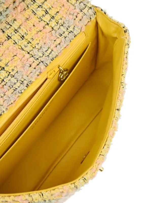 CHANEL Pre-Owned 1992 Classic Flap Handbag Set | Yellow | FARFETCH