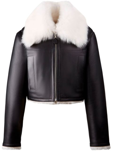 Hogan reversible shearling leather jacket