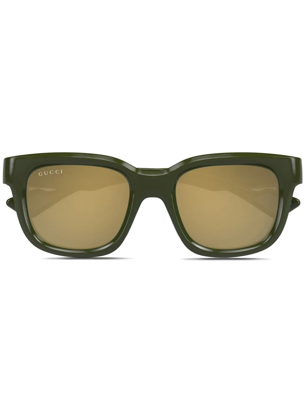 Gucci Eyewear Zonnebril met vierkant montuur Groen