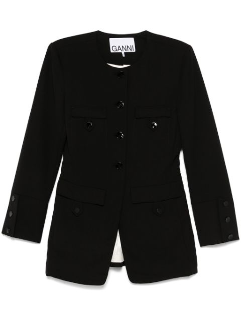 GANNI fitted blazer Women