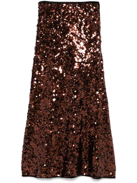 GANNI sequinned maxi skirt Women