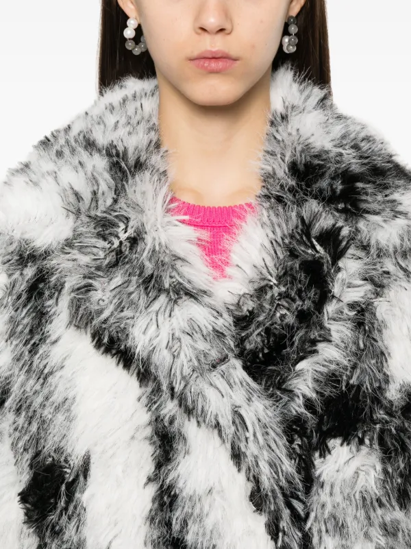 GANNI faux-fur Coat | Black | FARFETCH