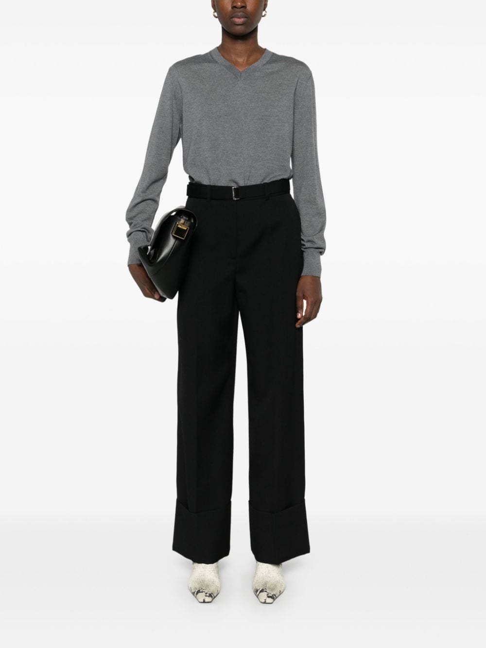 Lanvin wool trousers - Zwart