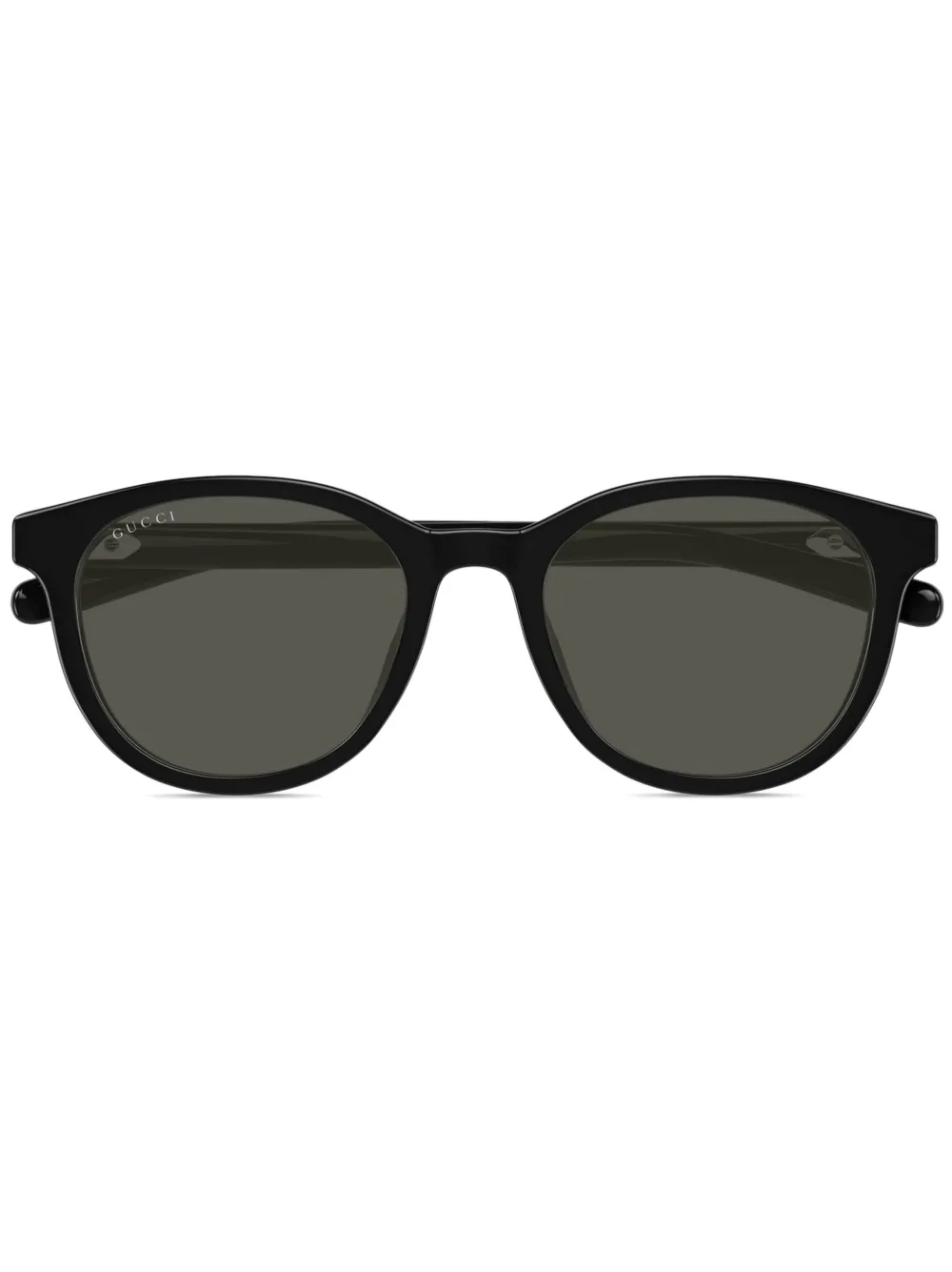 Gucci Eyewear Sonnenbrille mit rundem Gestell - Schwarz