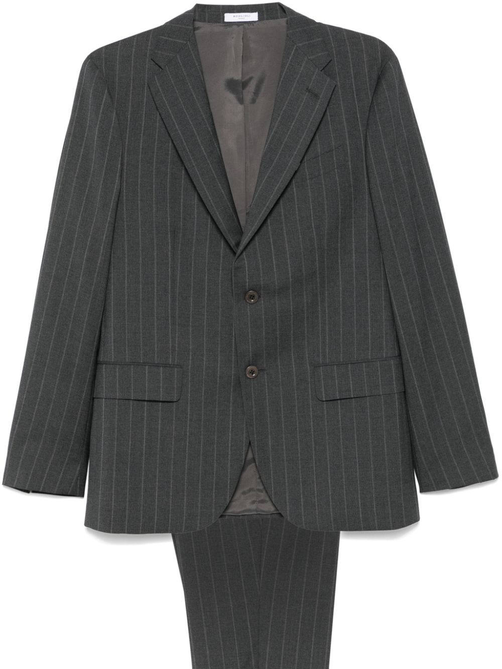 Boglioli striped suit - Grey