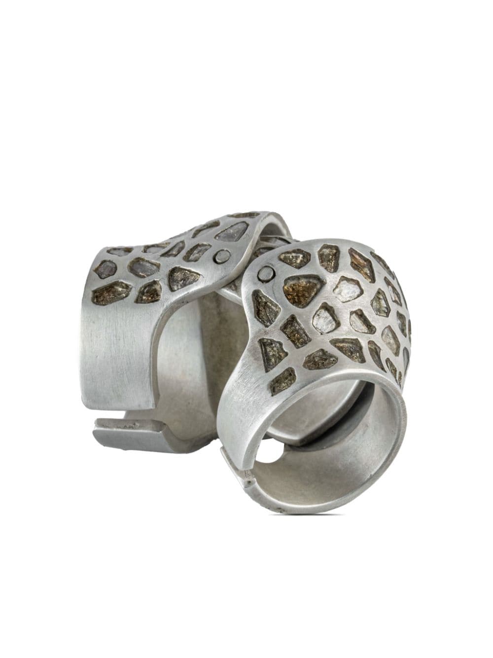 Shop Parts Of Four X Fangophilia Joint Pure Ring In Silver