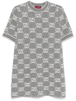 Gucci GG-jacquard Mini Dress | Grey | FARFETCH Gucci GG-jacquard Mini Dress | Grey | FARFETCH