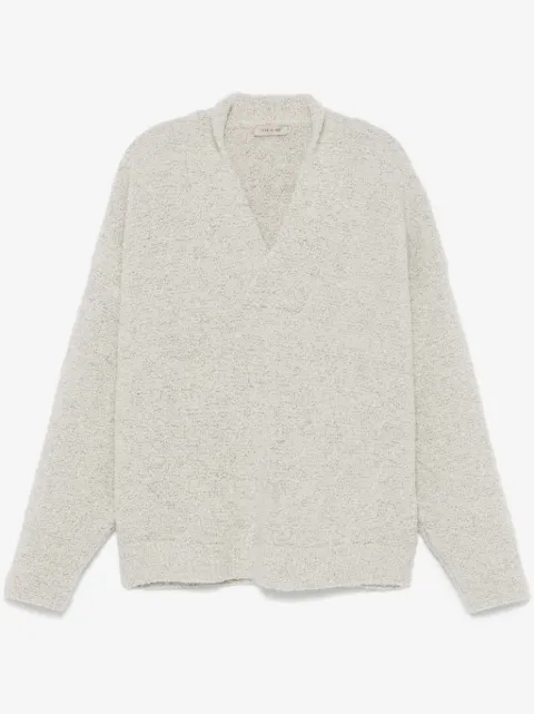Fear Of God logo贴花v领毛衣