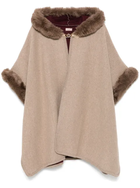 TWINSET Poncho com placa de logo