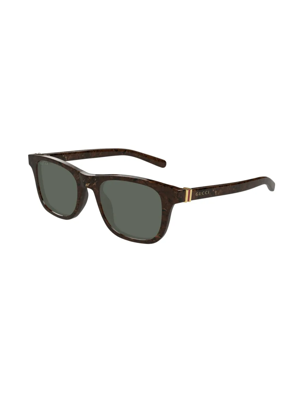 Gucci Eyewear Zonnebril met vierkant montuur Bruin