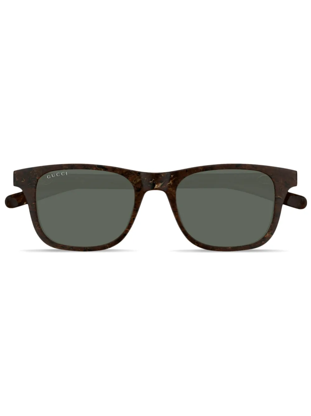 Gucci Eyewear Zonnebril met vierkant montuur Bruin