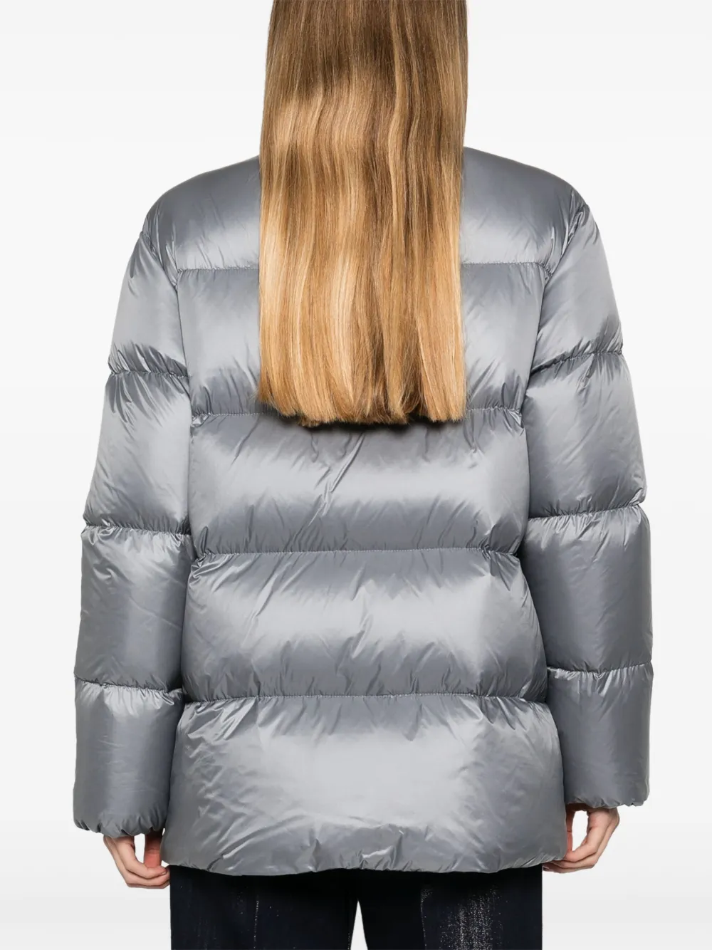 Shop Peserico Down Jacket In Grey