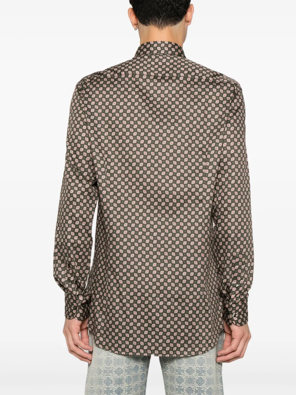 ETRO Overhemd met paisley-print Groen