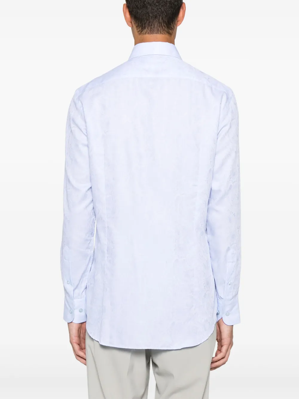 ETRO Overhemd met paisley-jacquard Blauw