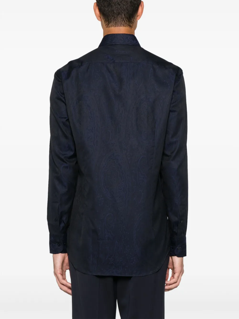 ETRO Overhemd met paisley-jacquard Blauw