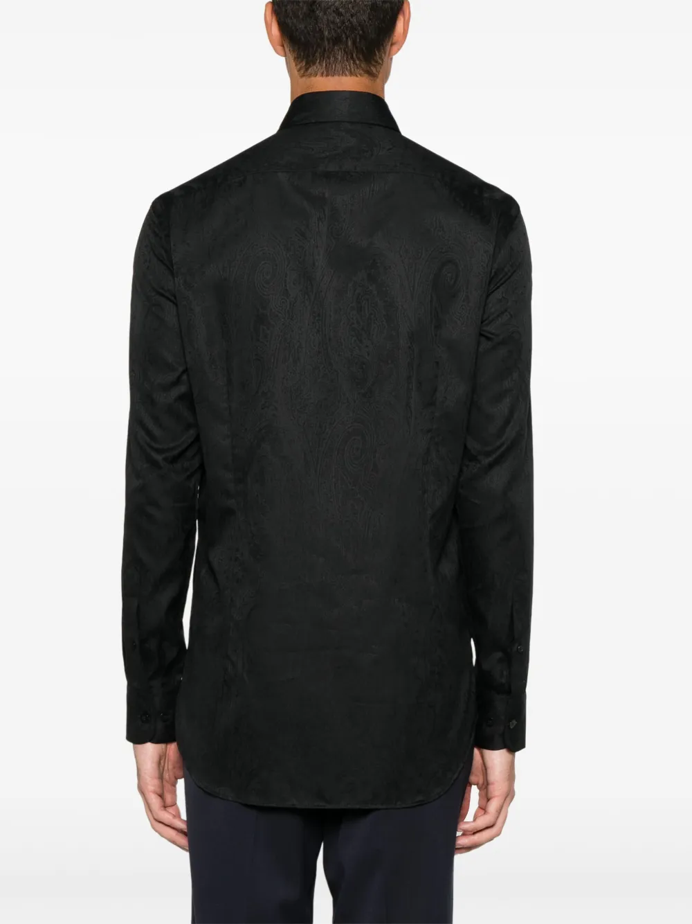 ETRO Overhemd met paisley-jacquard Zwart