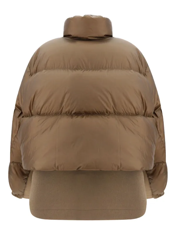 Sacai Layered Puffer Jacket | Neutrals | FARFETCH