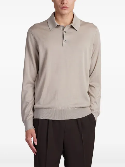 Zegna knitted polo shirt