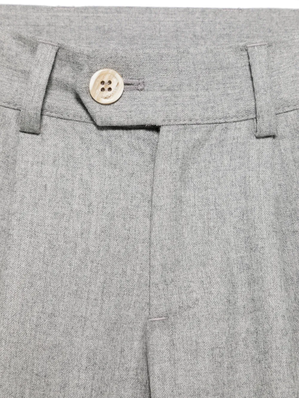 Brunello Cucinelli Kids Broek met gemêleerd-effect Grijs