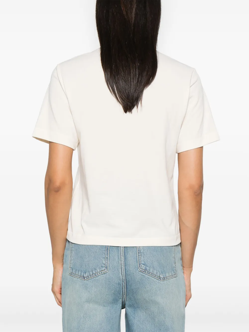 FEAR OF GOD ESSENTIALS Piqué cropped polotop Beige