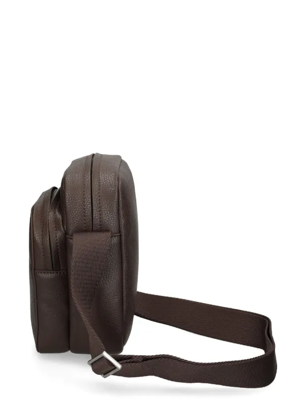 【良品✨】carcru シボ革 メッセンジャーバッグ フラップ ブラウン ショルダーバッグ | carcru online shop
